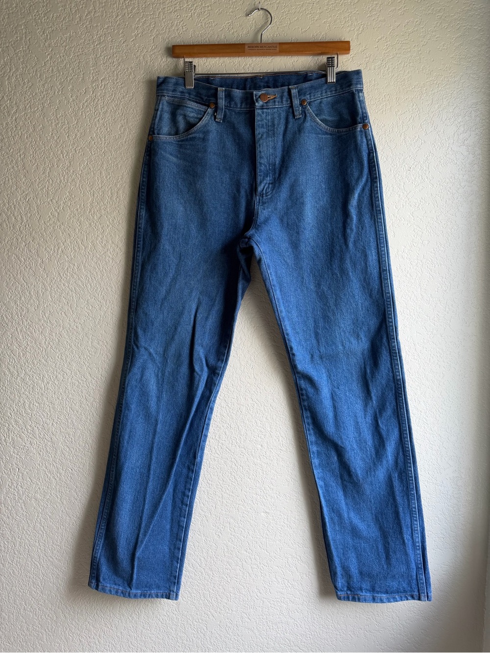 Wrangler Men's Cowboy Cut Straight-Leg Denim Jeans - Medium Blue